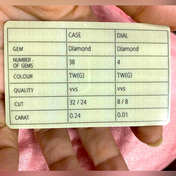 OMEGA WATCH WITH DIAMONDS & SQUARE DIAL- ORIGINAL WITH AUTHENTICITY CARD… - Picture 7 of 7